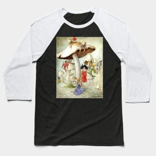 Fairies on Mushroom Hill - Florence Anderson 1914 Baseball T-Shirt